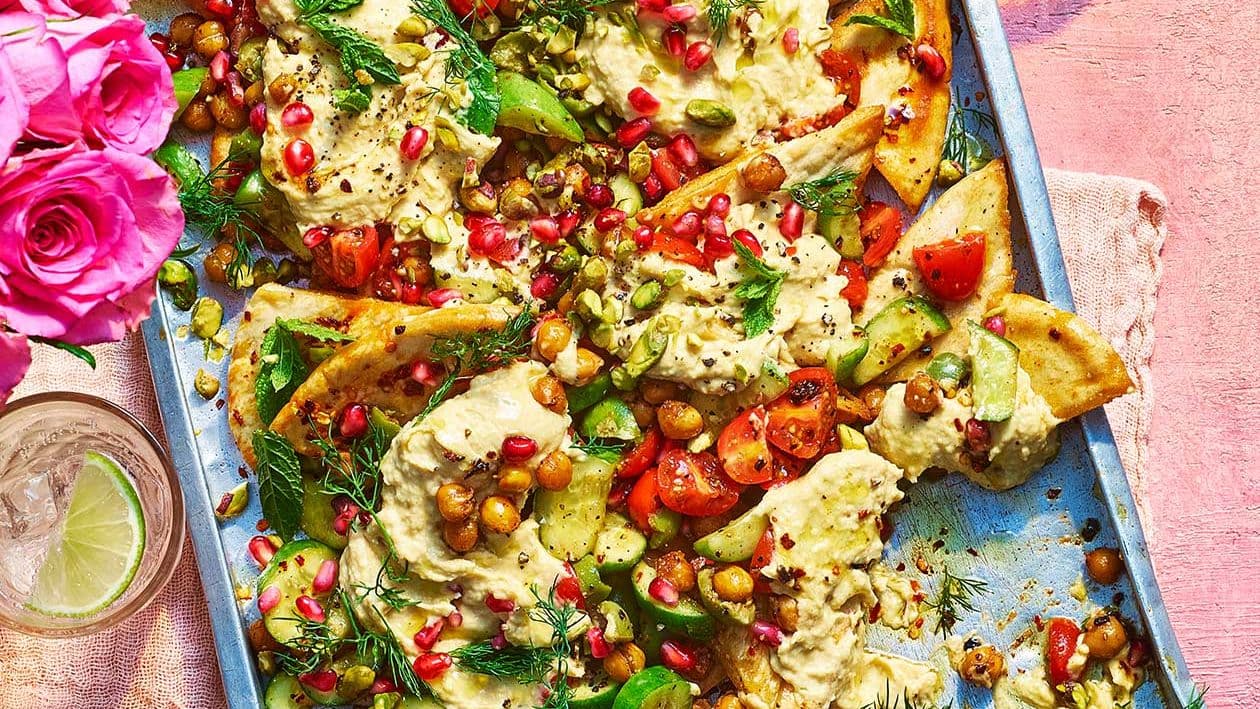 Sponsored: loaded smoked humous 'nachos'