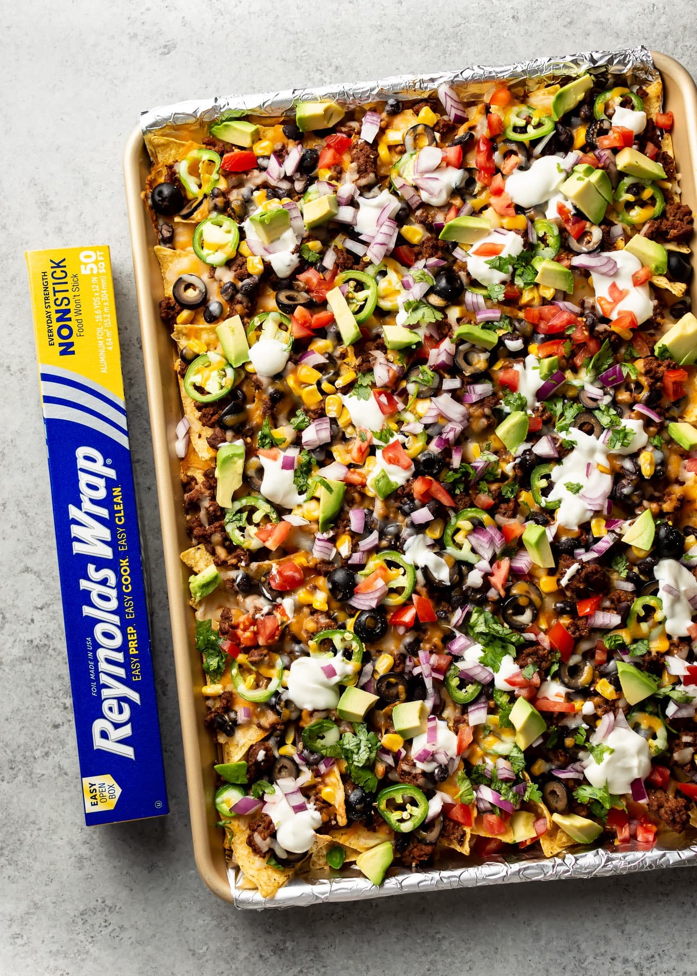 Loaded Sheet Pan Nachos