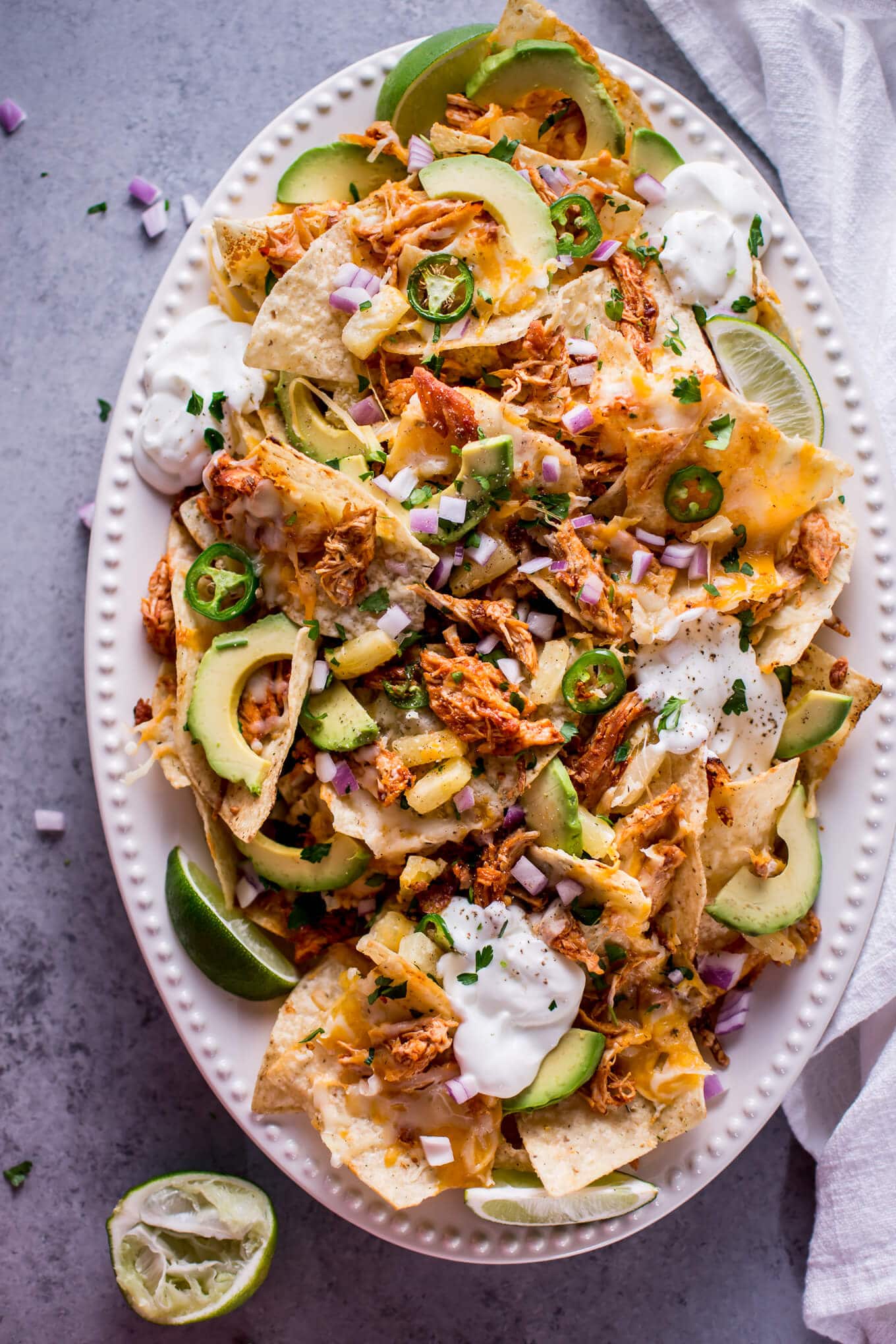 Tropical Chicken Nachos