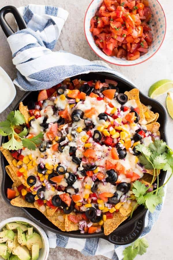 Loaded Vegetarian Nachos