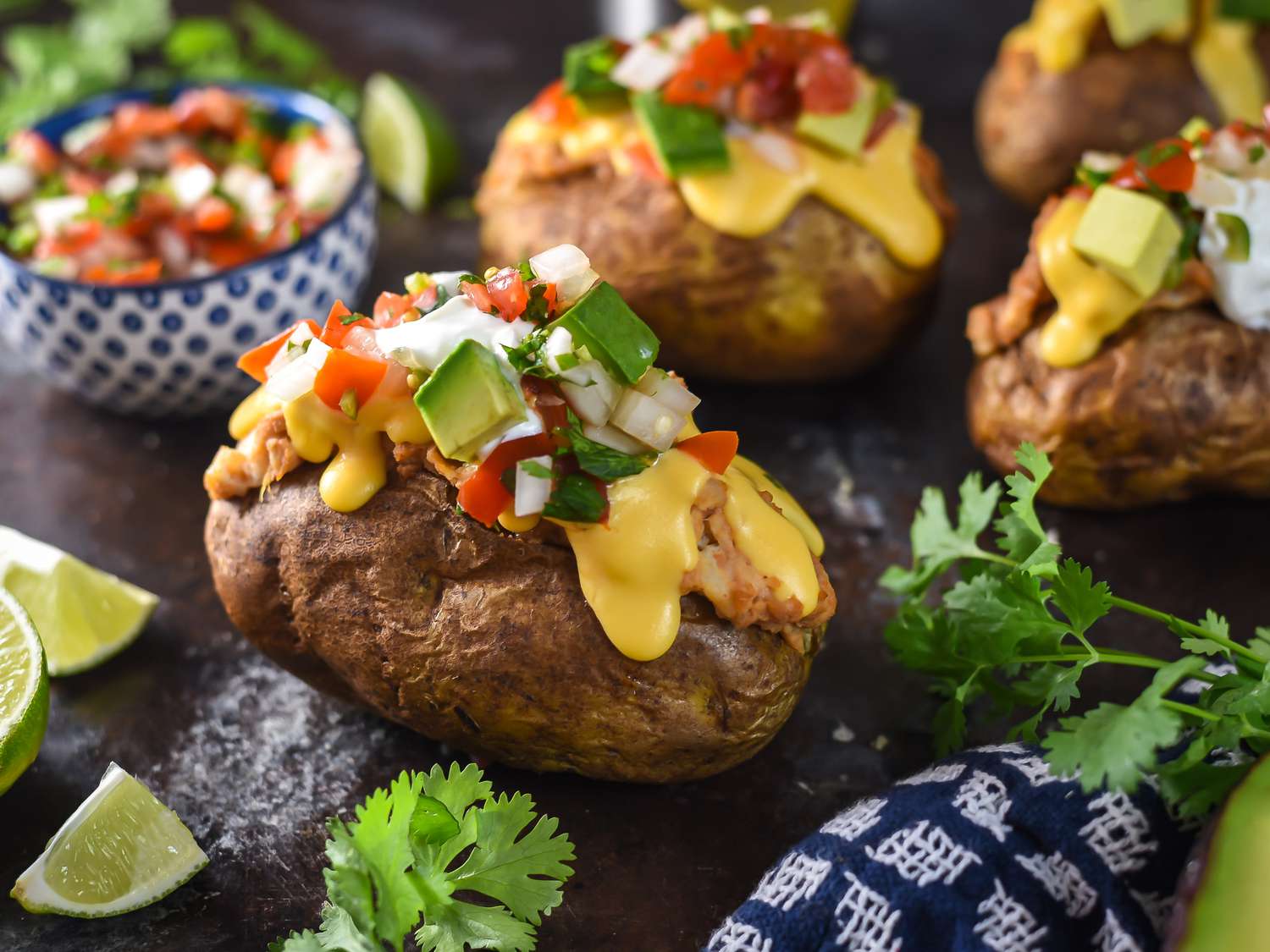 Nacho-Style Baked Potatoes Recipe