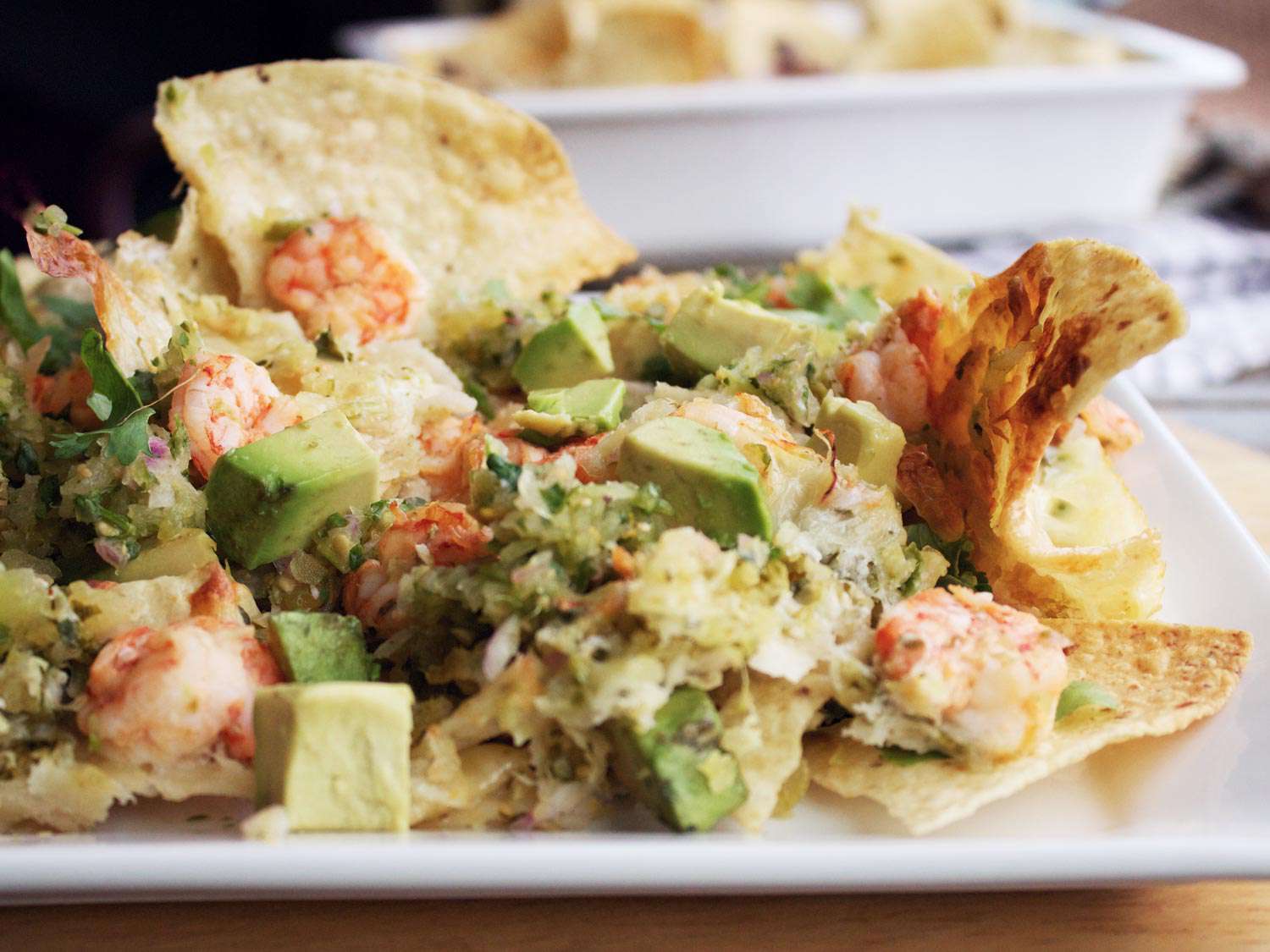 Shrimp Nachos With Tomatillo Salsa Recipe