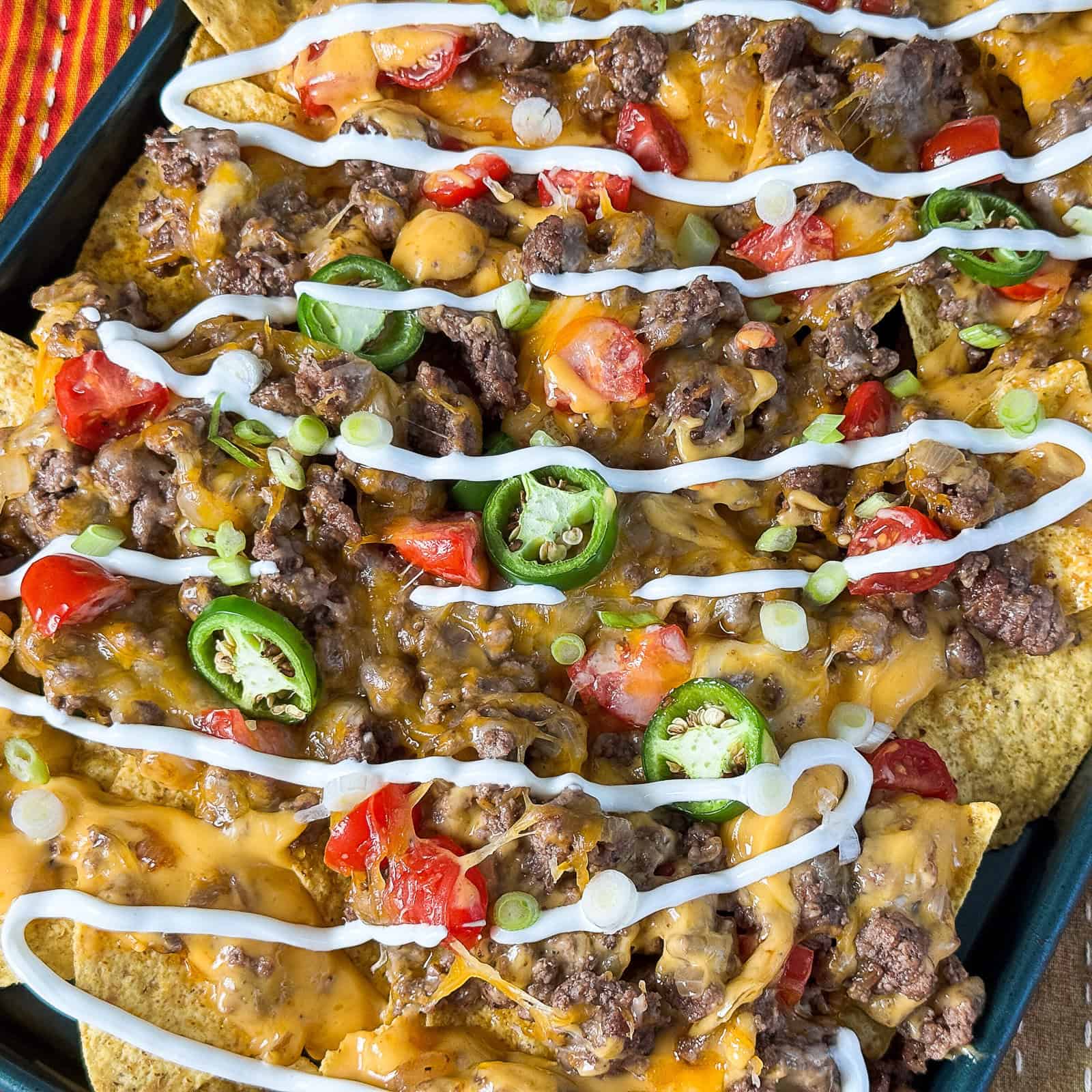 Viral Sheet Pan Nachos With Sliding Cheese