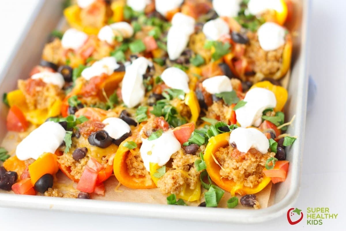 Quinoa Stuffed Mini Bell Nachos Recipe