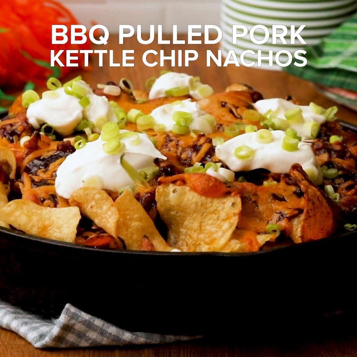 Bbq Pulled Pork Kettle Chip Nachos Recipe by Tasty