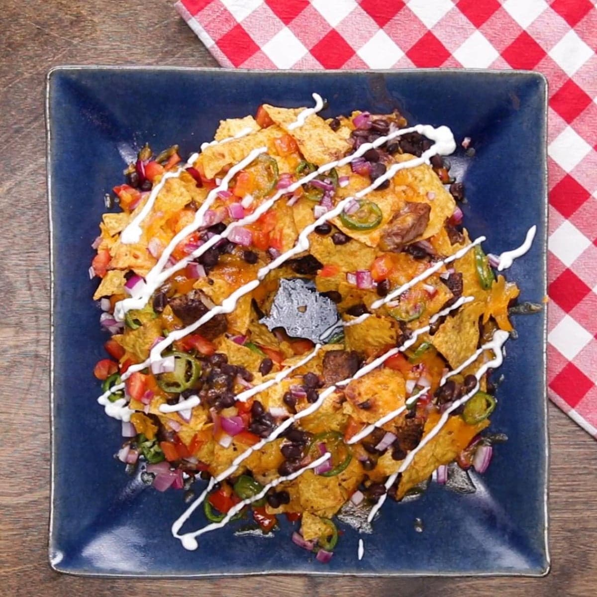 Giant Steak Nacho Party Ring Recipe by Tasty