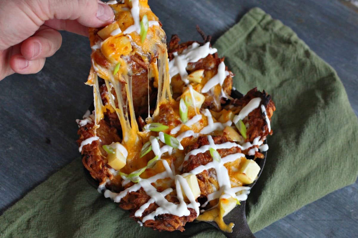 Latke Nachos - Latkchos