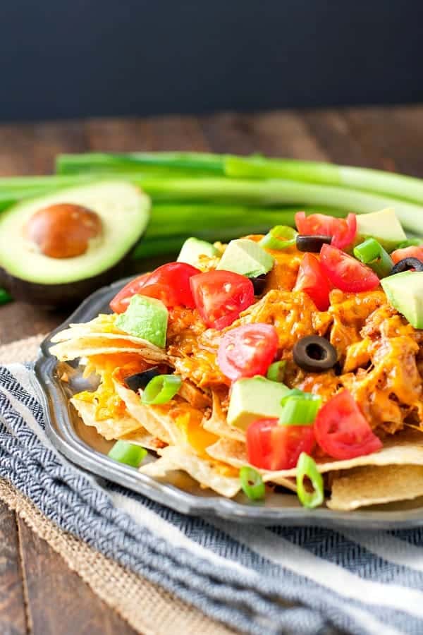 Crock Pot Chicken Nachos