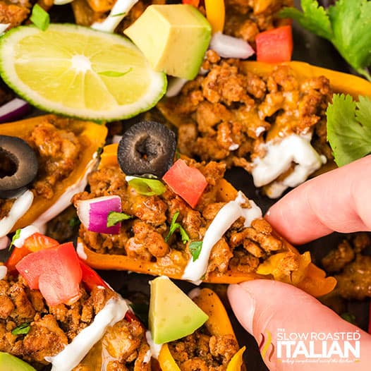 Sheet Pan Bell Pepper Nachos
