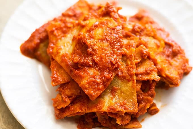 Chilaquiles Rojos Recipe