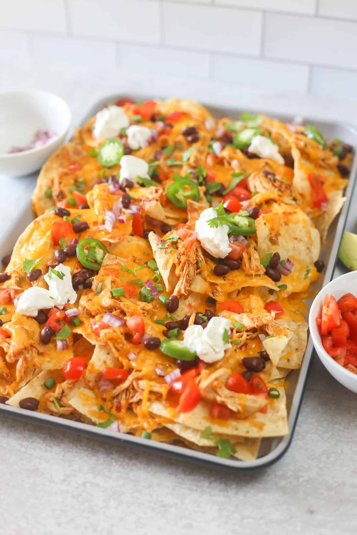 Shredded Chicken Nachos