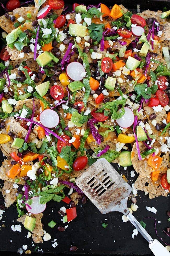 Veggie Sheet Pan Nachos