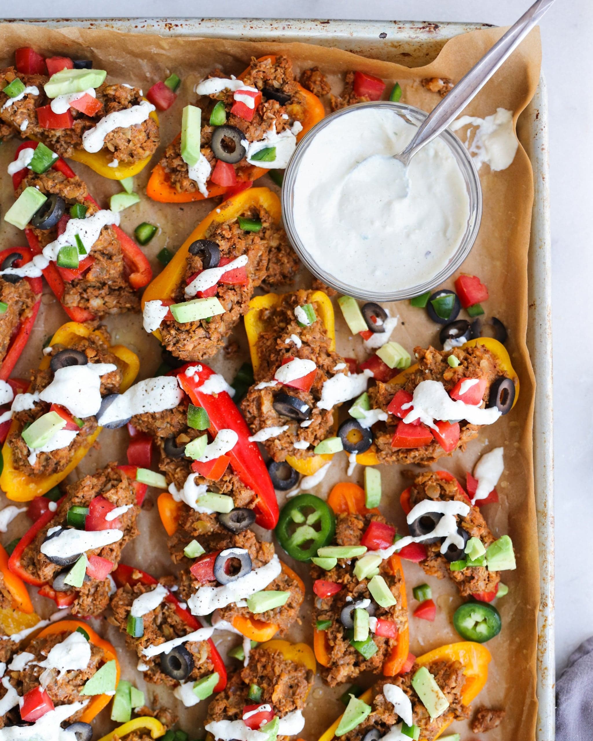 Lentil-Walnut Nachos