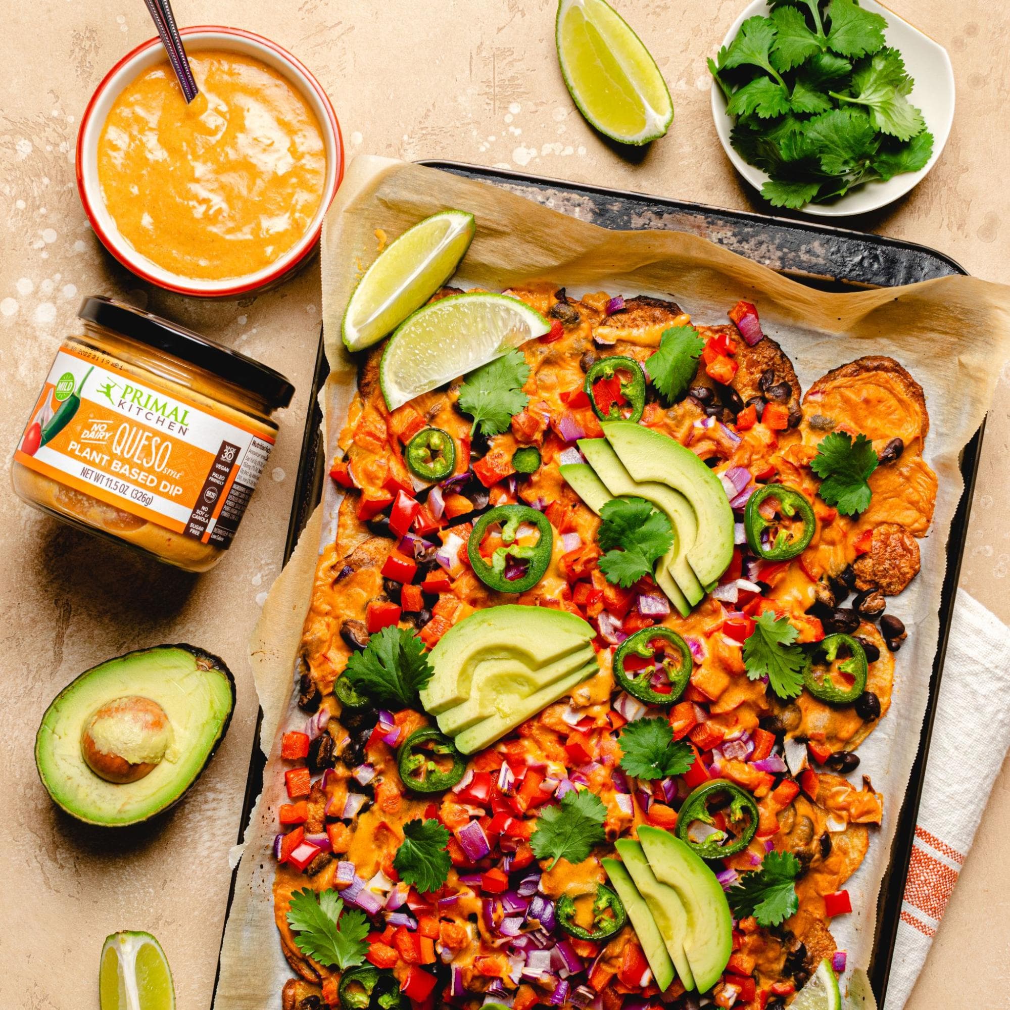 Plant-Based Whole30 Cheesy Potato Nachos