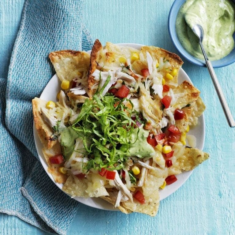 Loaded Chicken Nachos