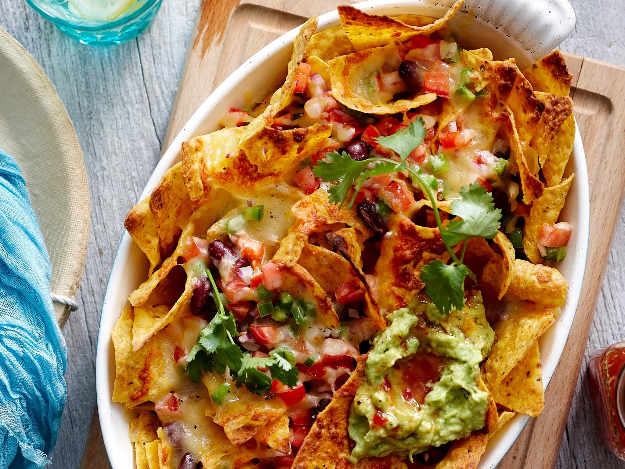 Quick grilled nachos
